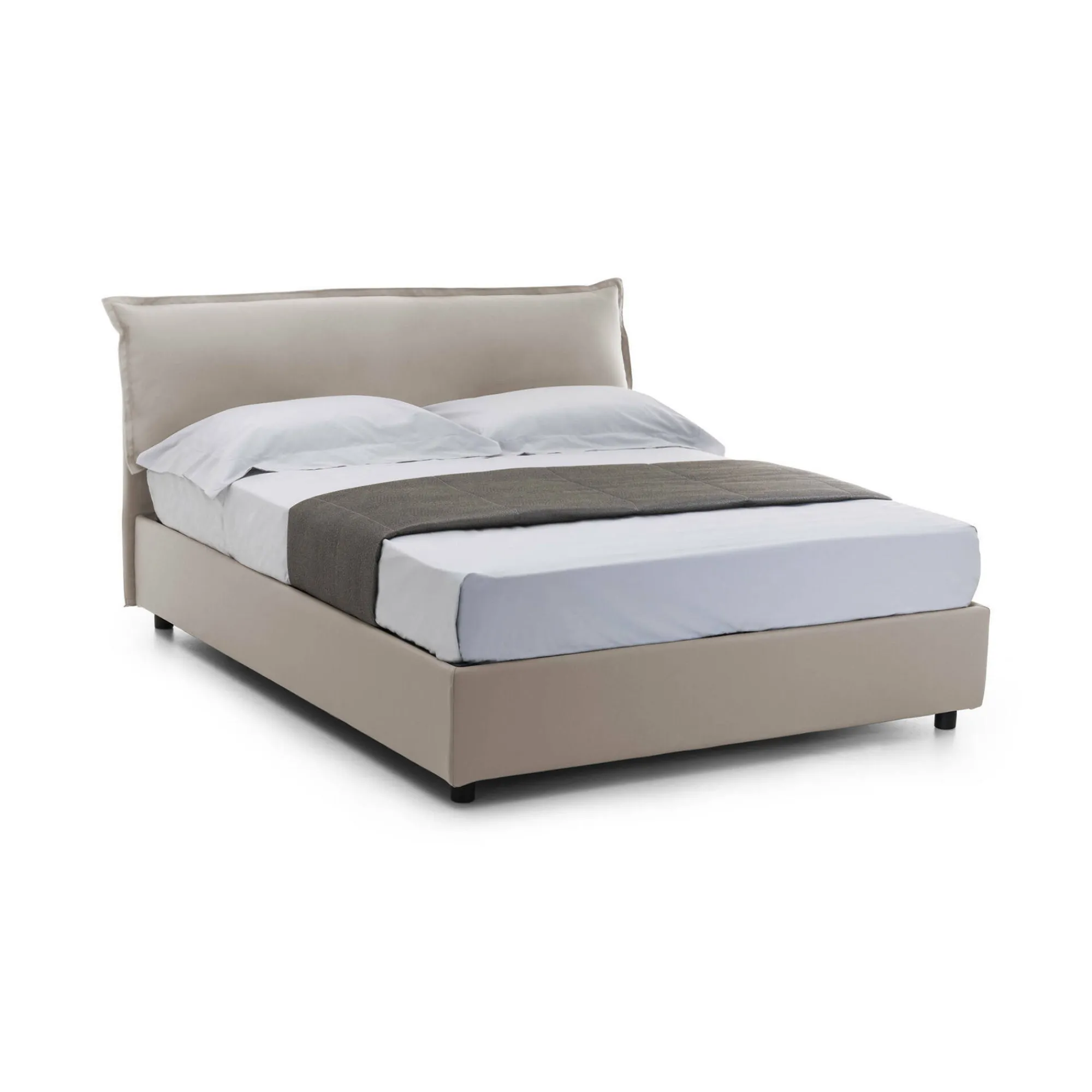 Letto matrimoniale Aishia, con materasso Cm 160x200 incluso,<Dmora Cheap