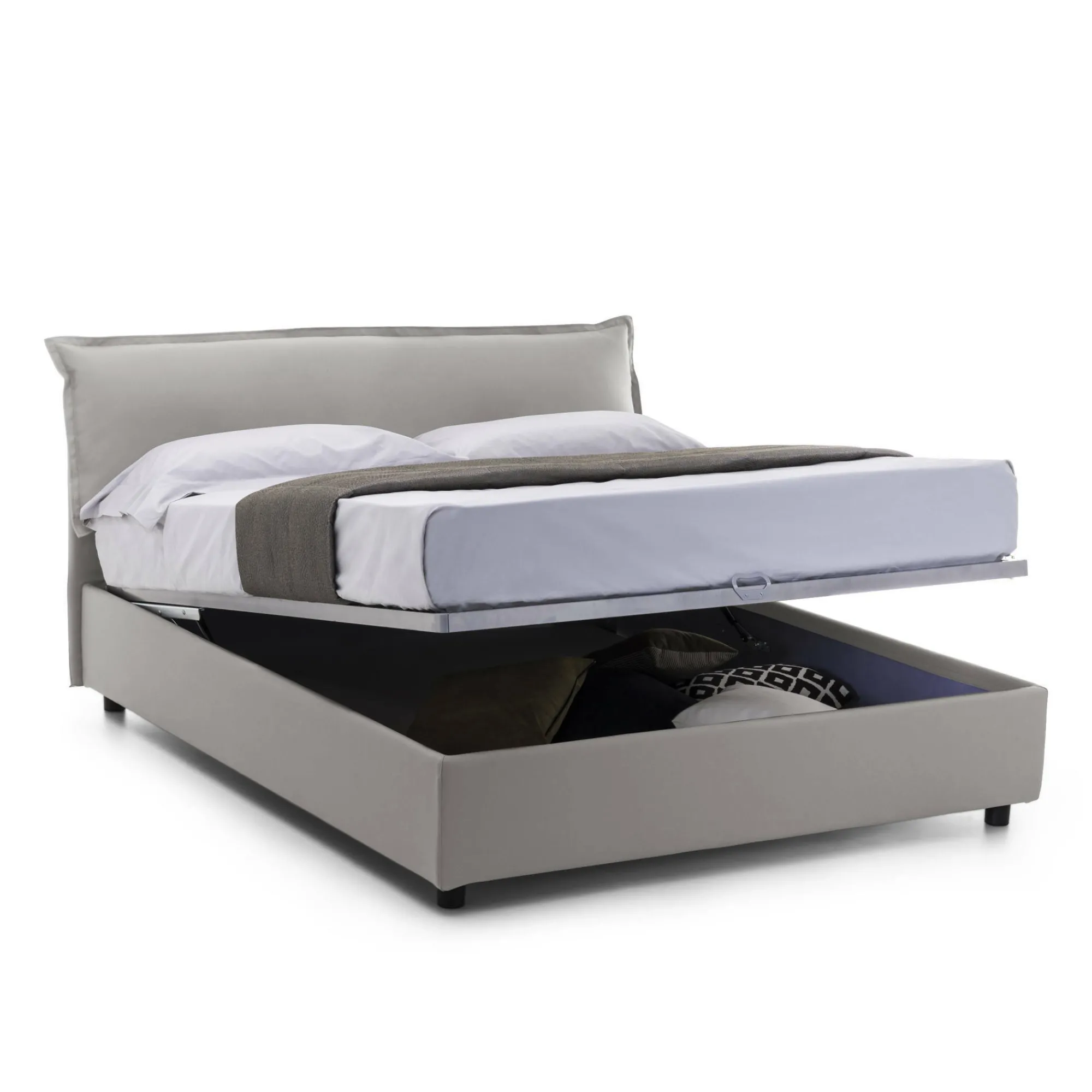Letto matrimoniale Aishia, con materasso Cm 160x200 incluso,<Dmora Sale
