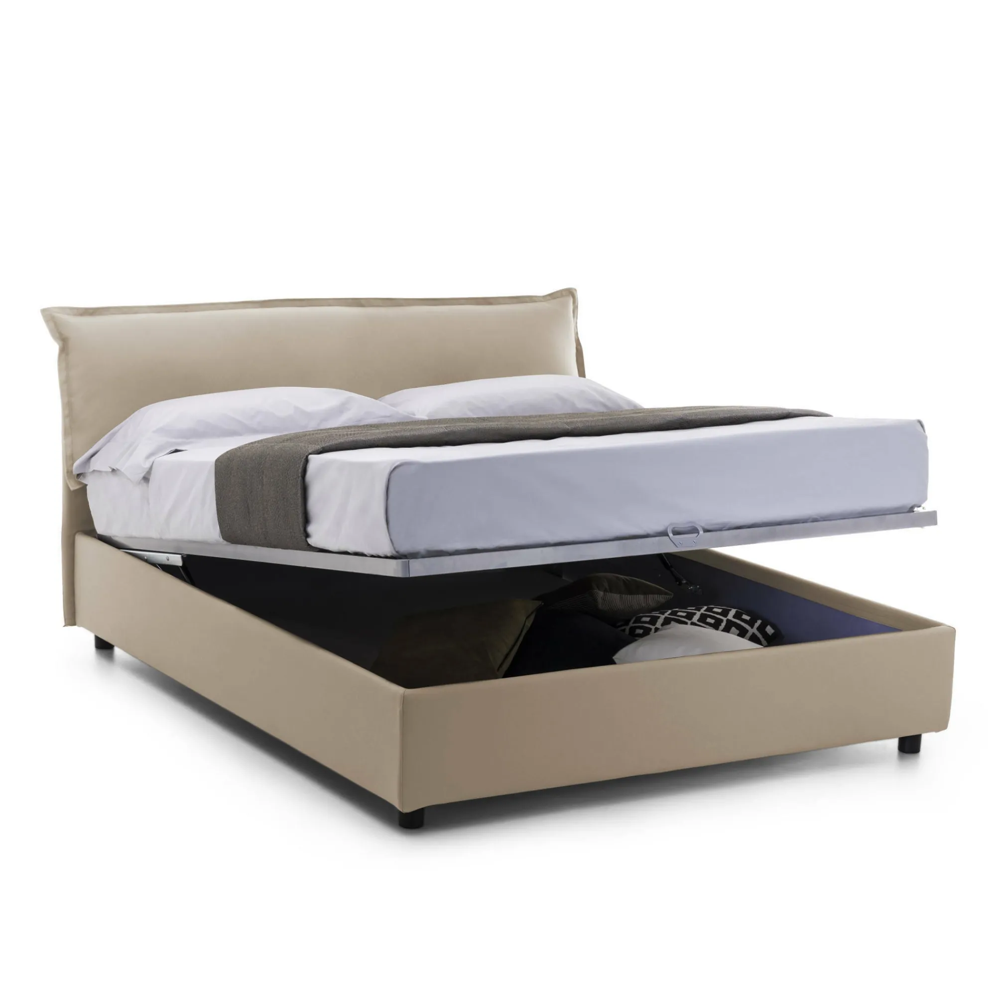 Letto matrimoniale Aishia, con materasso Cm 160x200 incluso,<Dmora Best Sale