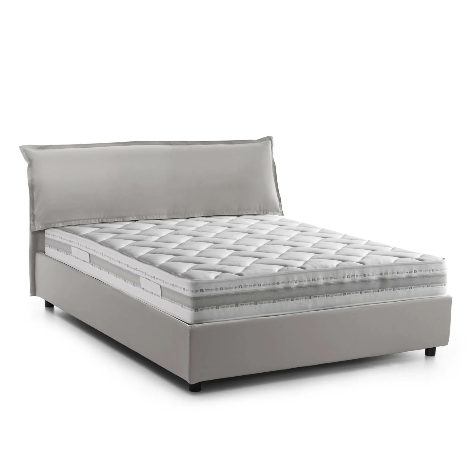 Letto matrimoniale Aishia, con materasso Cm 160x200 incluso,<Dmora Sale
