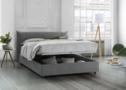 Letto matrimoniale Akasha, adatto per materasso 160x190 cm,<Dmora Fashion