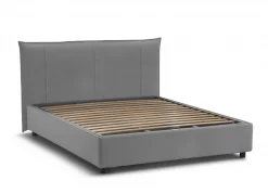 Letto matrimoniale Akasha, adatto per materasso 160x190 cm,<Dmora Fashion