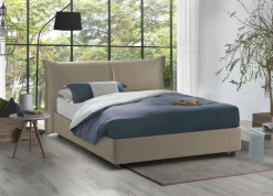 Letto matrimoniale Akio, con materasso 160x190 Cm incluso,<Dmora Hot