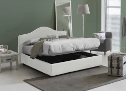 Letto matrimoniale Akym, con materasso Cm 160x190 incluso,<Dmora Best