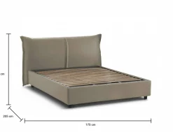 Letto matrimoniale Alabaster, adatto per materasso Cm 160x190,<Dmora Cheap