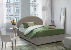 Letto matrimoniale Alastorn, adatto per materasso Cm 160x190,<Dmora Outlet