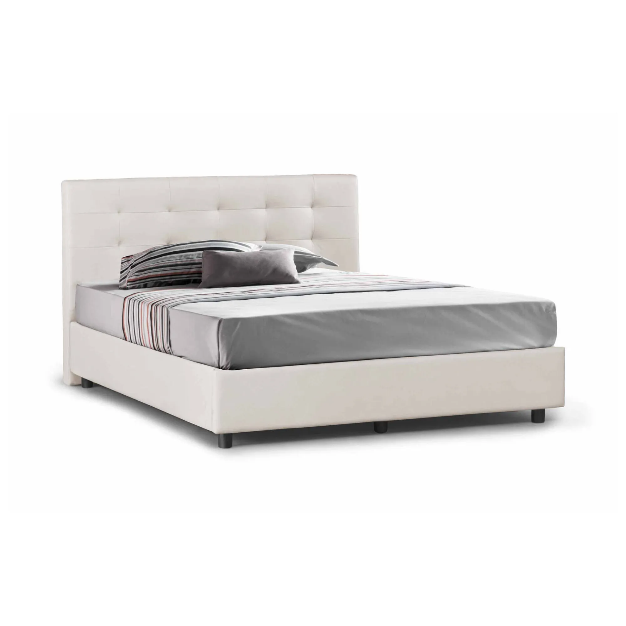 Letto matrimoniale Albanio, adatto per materasso 160x190 cm,<Dmora Flash Sale