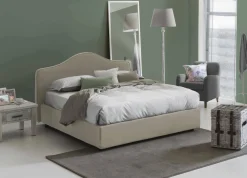 Letto matrimoniale Alborella, adatto per materasso Cm 160x200,<Dmora Shop