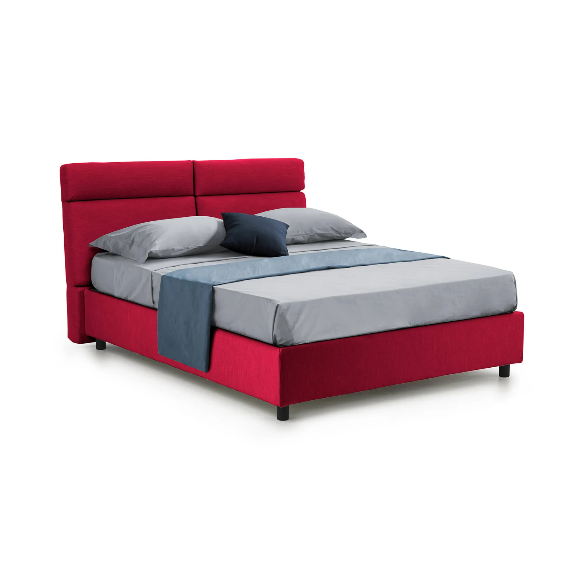 Letto matrimoniale Alcatron, Adatto a materasso Cm 160x190,<Dmora Outlet