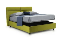 Letto matrimoniale Alcatron, Adatto a materasso Cm 160x190,<Dmora Discount