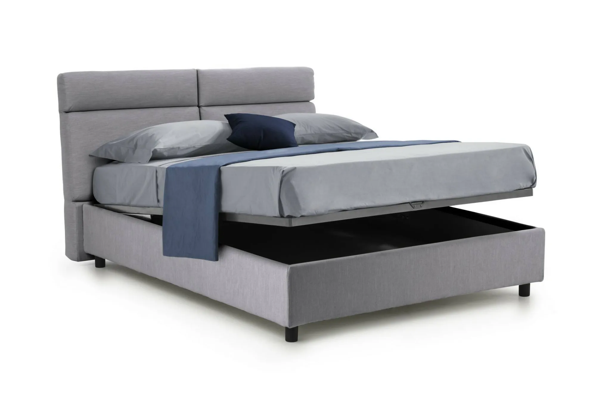 Letto matrimoniale Alcatron, Adatto a materasso Cm 160x190,<Dmora Cheap