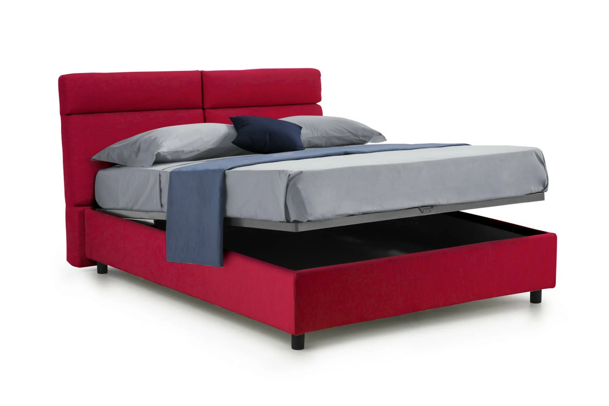 Letto matrimoniale Alcatron, Adatto a materasso Cm 160x190,<Dmora Outlet