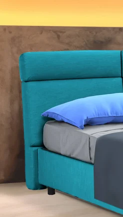 Letto matrimoniale Alcatron, Adatto a materasso Cm 160x190,<Dmora Online