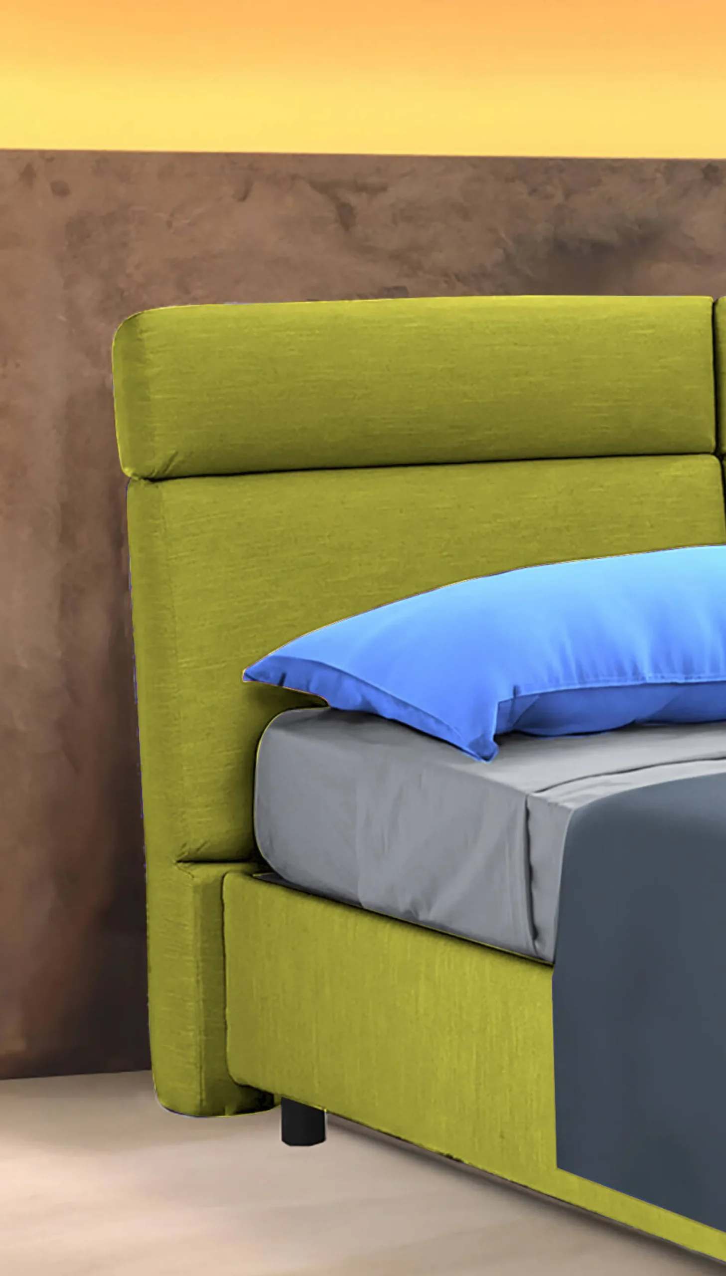 Letto matrimoniale Alcatron, Adatto a materasso Cm 160x190,<Dmora Discount