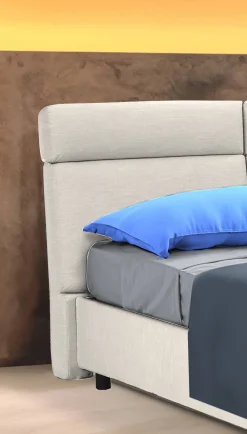 Letto matrimoniale Alcatron, Adatto a materasso Cm 160x190,<Dmora Outlet