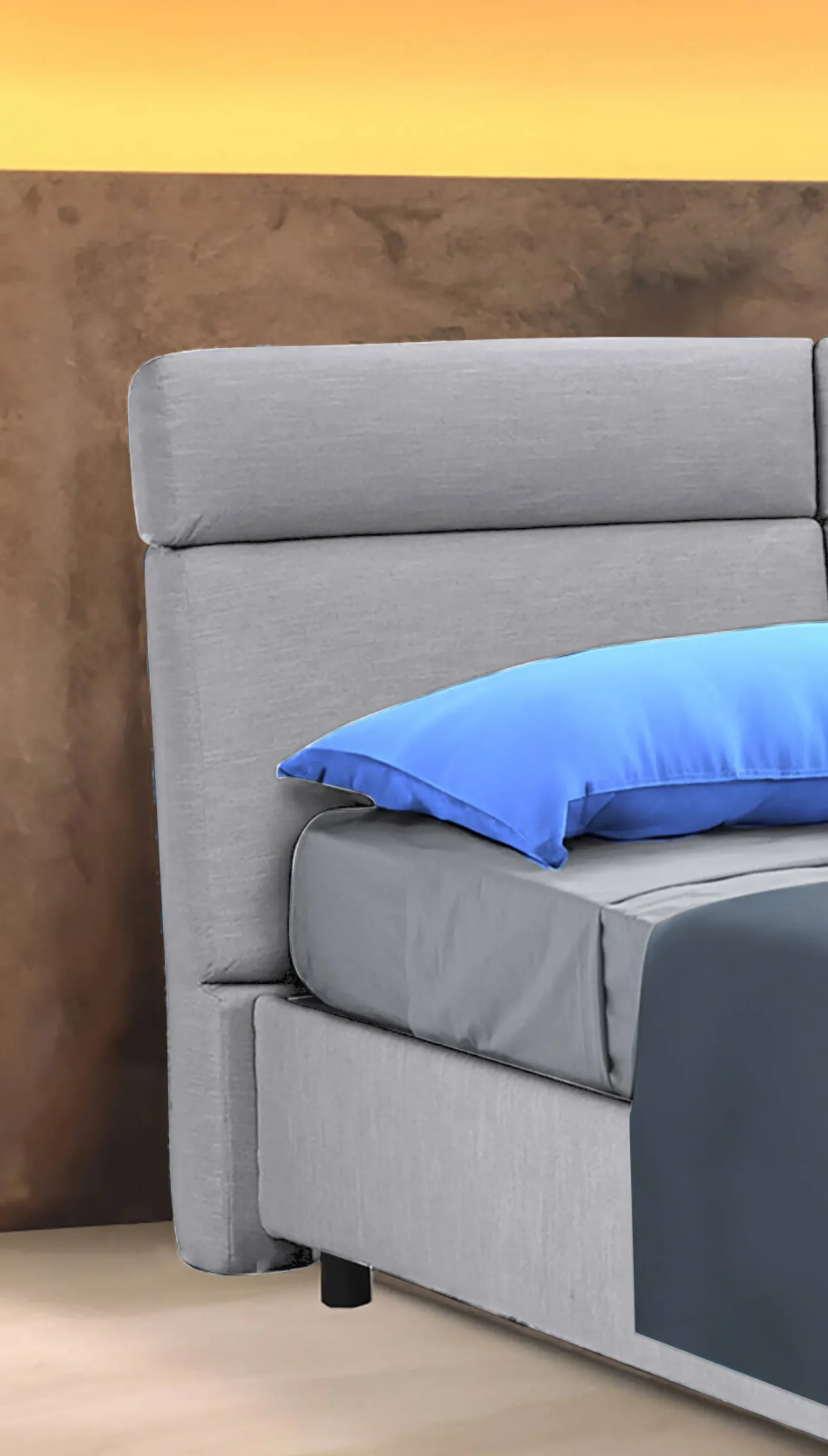 Letto matrimoniale Alcatron, Adatto a materasso Cm 160x190,<Dmora Cheap