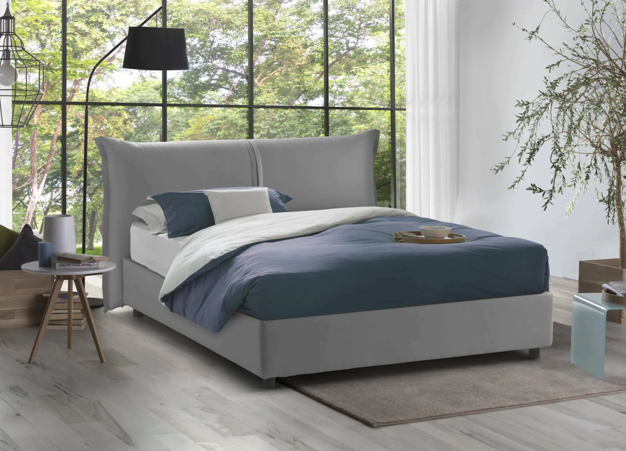 Letto matrimoniale Aldus, con materasso Cm 160x200 incluso,<Dmora Best Sale