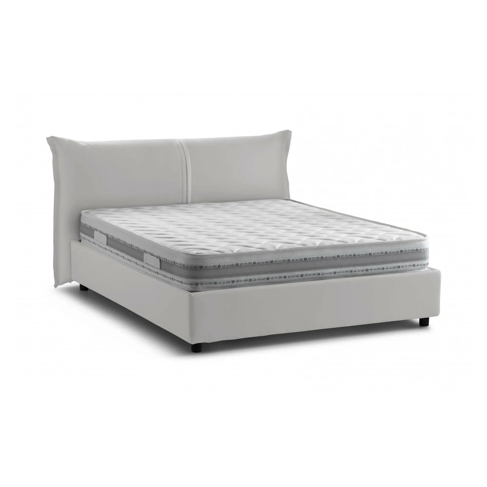 Letto matrimoniale Aldus, con materasso Cm 160x200 incluso,<Dmora Store
