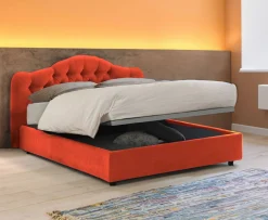 Letto matrimoniale Alfer, Con materasso Cm 160x200 incluso,<Dmora Sale