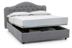 Letto matrimoniale Alfer, Con materasso Cm 160x200 incluso,<Dmora Shop