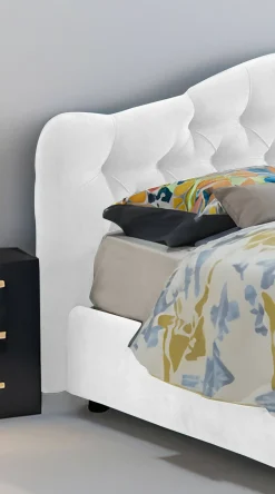 Letto matrimoniale Alfer, Con materasso Cm 160x200 incluso,<Dmora Hot