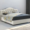 Letto matrimoniale Allik, Con materasso Cm 160x190 incluso,<Dmora Store