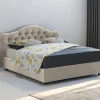Letto matrimoniale Allik, Con materasso Cm 160x190 incluso,<Dmora Store