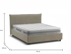 Letto matrimoniale Almond, con materasso 160x190 Cm incluso,<Dmora Sale