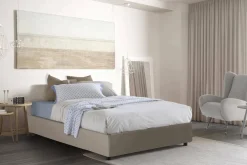 Letto matrimoniale Aluin, con materasso Cm 160x200 incluso,<Dmora Outlet