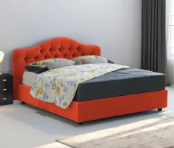 Letto matrimoniale Aly, Adatto a materasso Cm 160x200,<Dmora Online