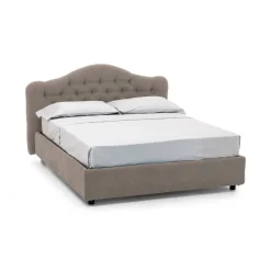 Letto matrimoniale Aly, Adatto a materasso Cm 160x200,<Dmora Cheap