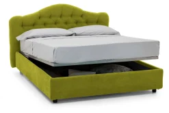 Letto matrimoniale Aly, Adatto a materasso Cm 160x200,<Dmora Clearance