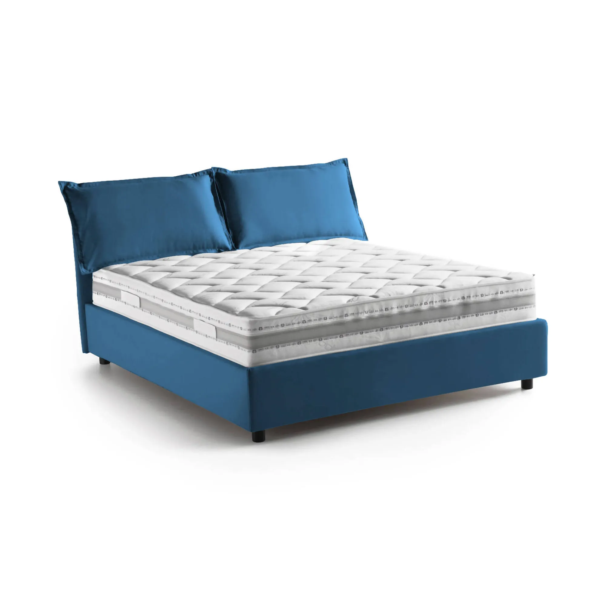Letto matrimoniale Amelinda, con materasso Cm 160x190 incluso,<Dmora Online