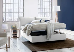 Letto matrimoniale Amelinda, con materasso Cm 160x190 incluso,<Dmora New