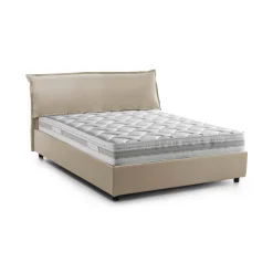 Letto matrimoniale Amilcare, con materasso 160x190 Cm incluso,<Dmora Discount