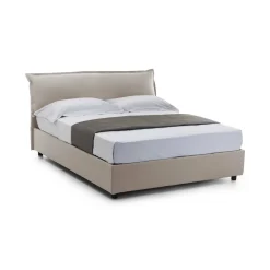 Letto matrimoniale Amilcare, con materasso 160x190 Cm incluso,<Dmora Outlet
