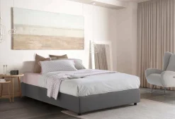 Letto matrimoniale Annibale, adatto per materasso Cm 160x190,<Dmora Shop