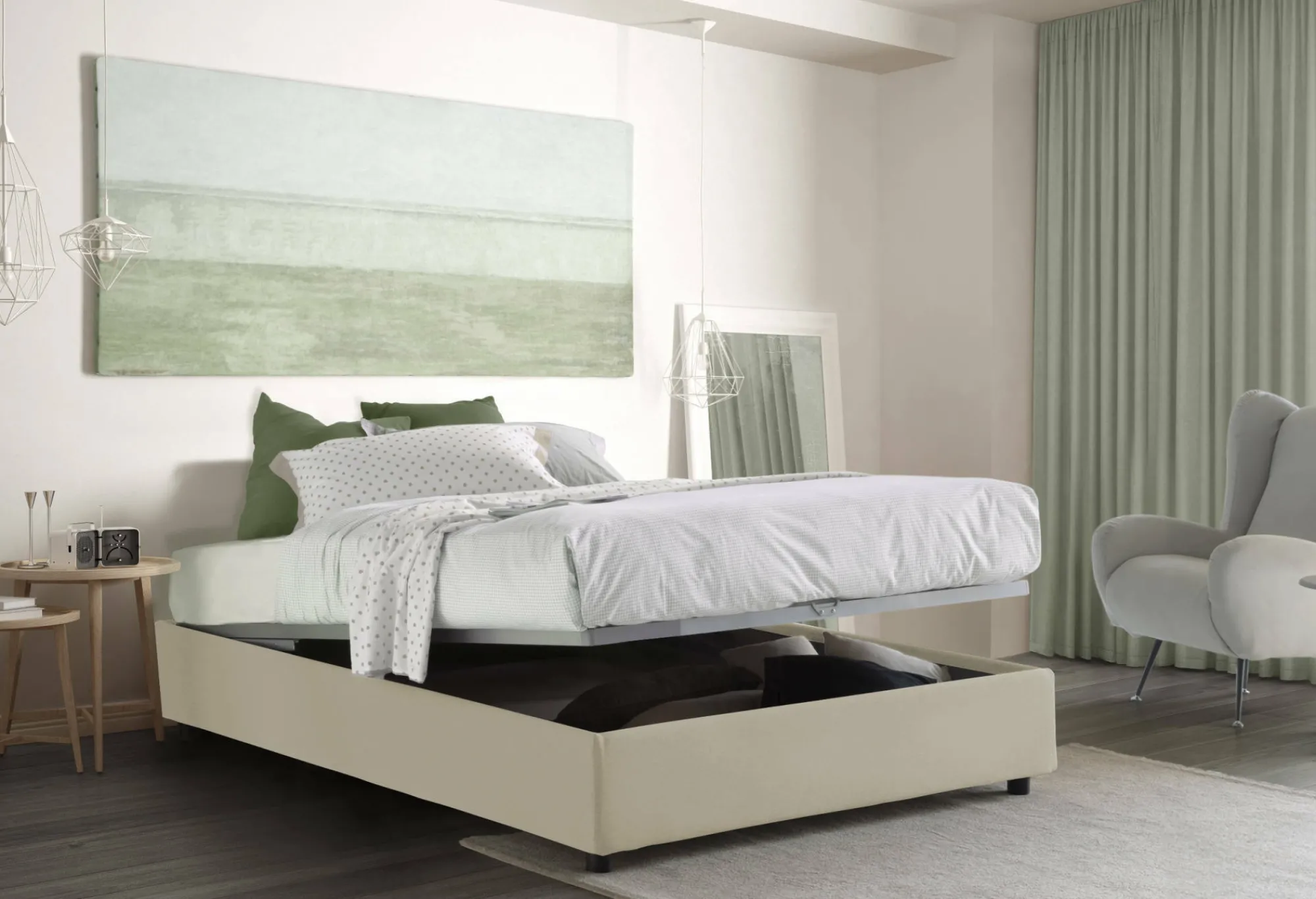 Letto matrimoniale Annibale, adatto per materasso Cm 160x190,<Dmora Best Sale