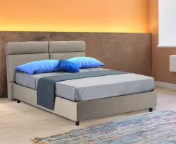 Letto matrimoniale Annus, Con materasso Cm 160x200 incluso,<Dmora Store