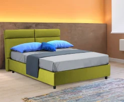 Letto matrimoniale Annus, Con materasso Cm 160x200 incluso,<Dmora Hot