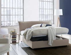 Letto matrimoniale Apaia, adatto per materasso Cm 160x200,<Dmora Best