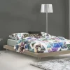 Letto matrimoniale Arbatrax, adatto per materasso Cm 160x190,<Dmora Cheap