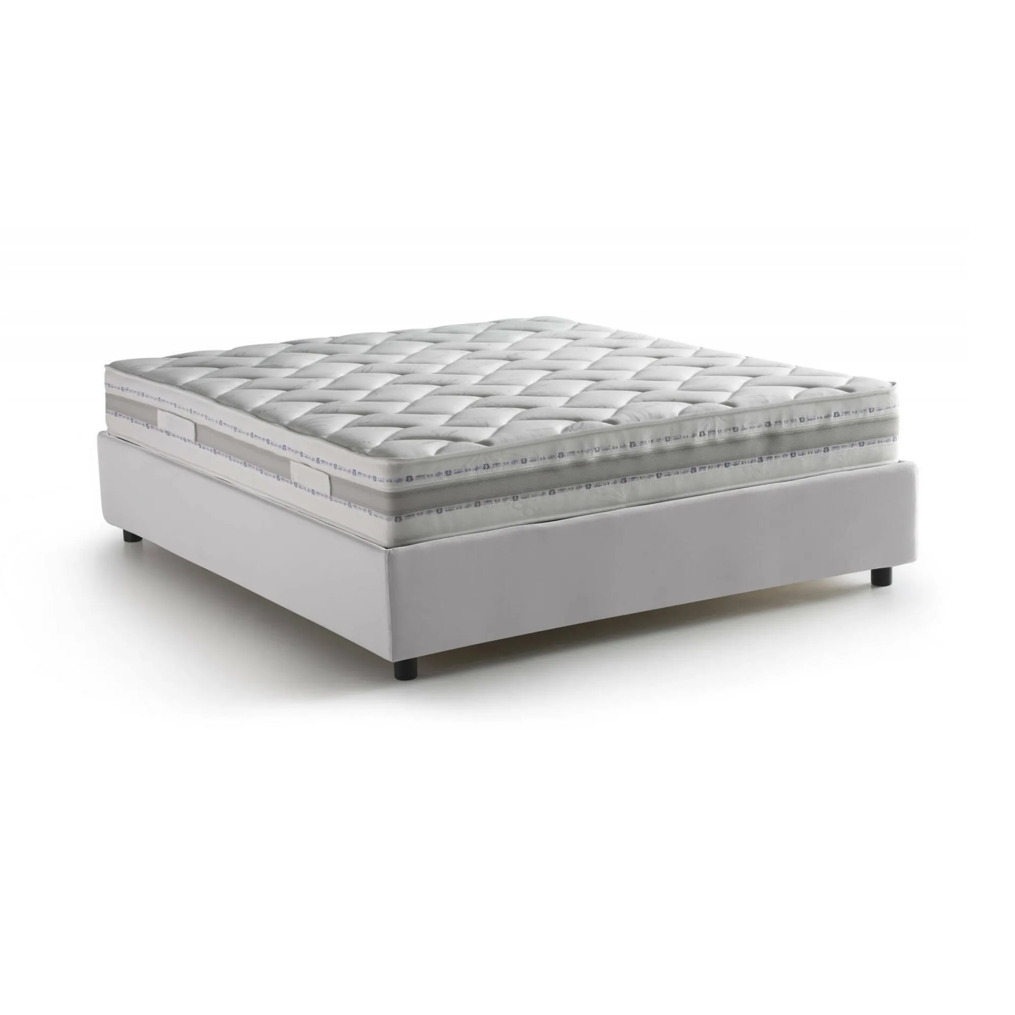 Letto matrimoniale Archer, con materasso Cm 160x190 incluso,<Dmora Clearance