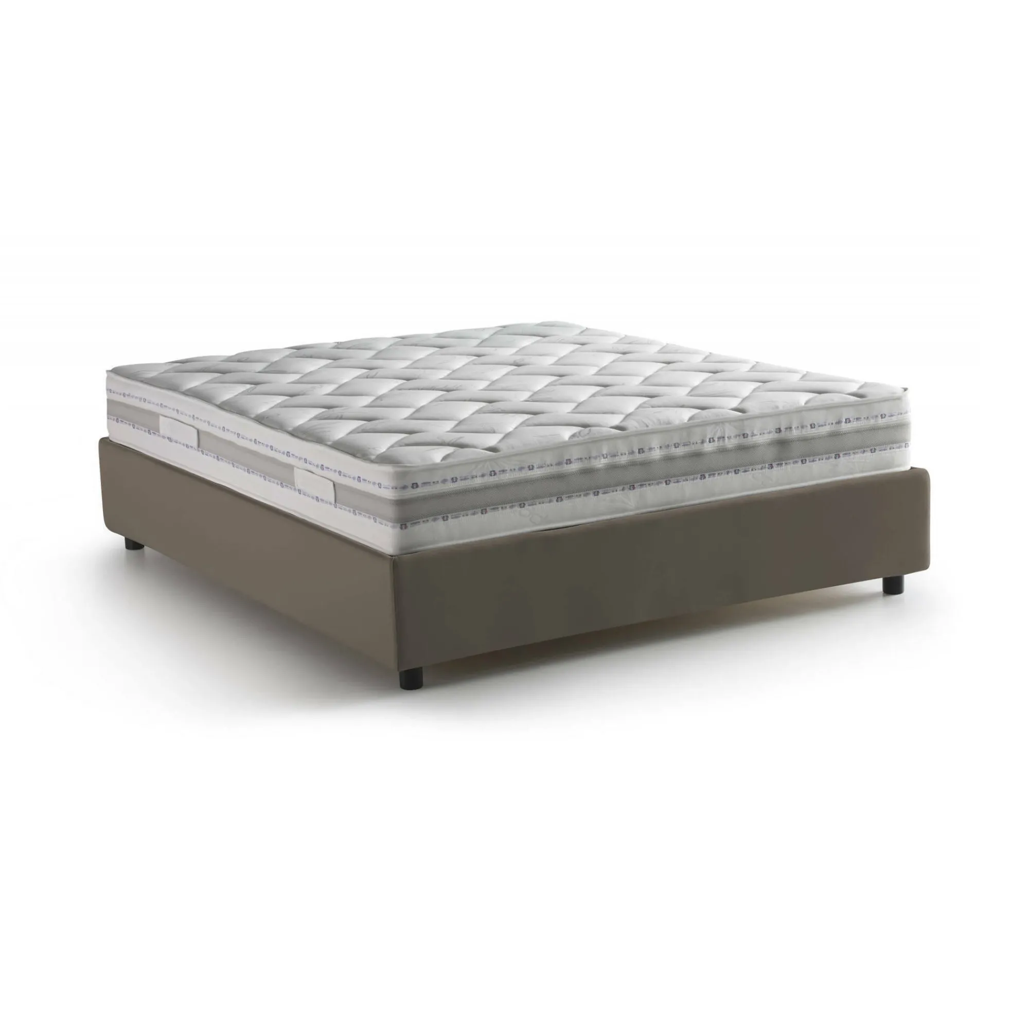 Letto matrimoniale Archer, con materasso Cm 160x190 incluso,<Dmora Fashion