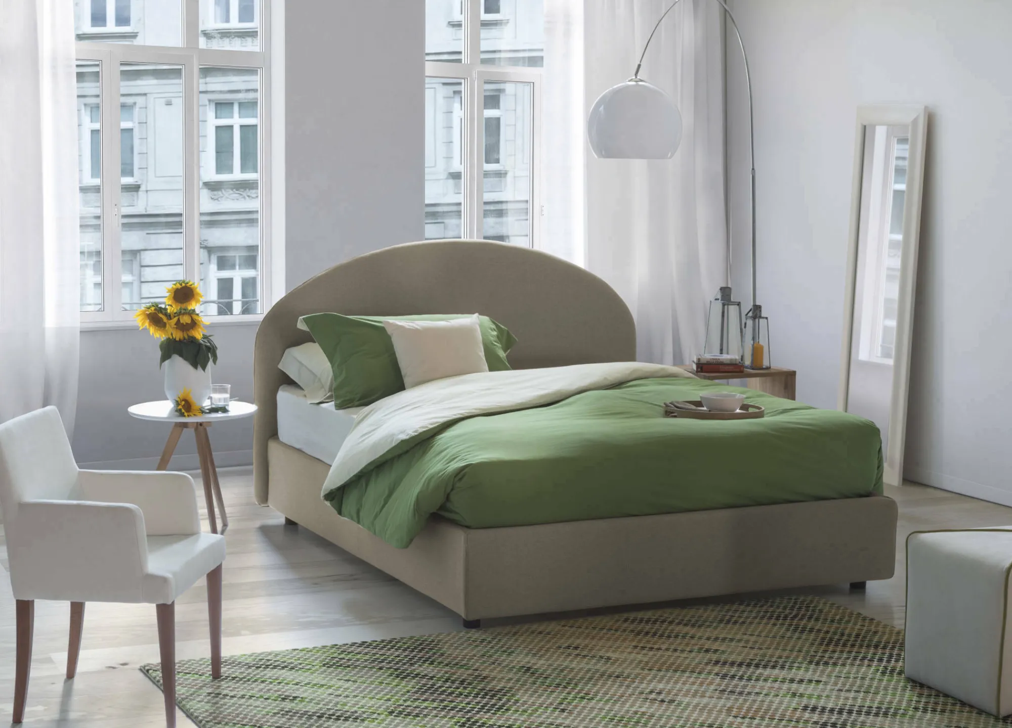 Letto matrimoniale Archivio, adatto per materasso Cm 160x190,<Dmora Best