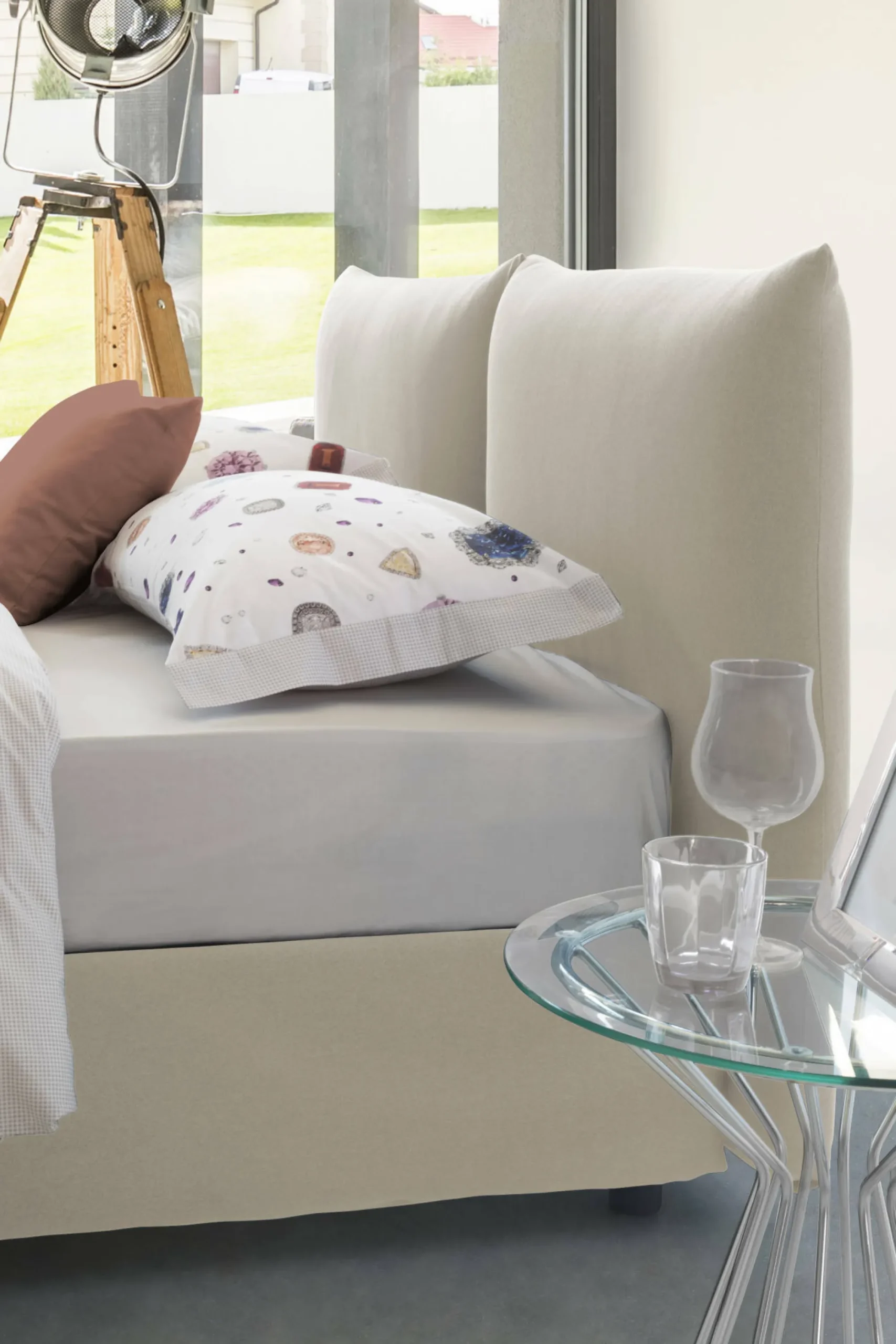 Letto matrimoniale Arcole, con materasso Cm 160x200 incluso,<Dmora Store