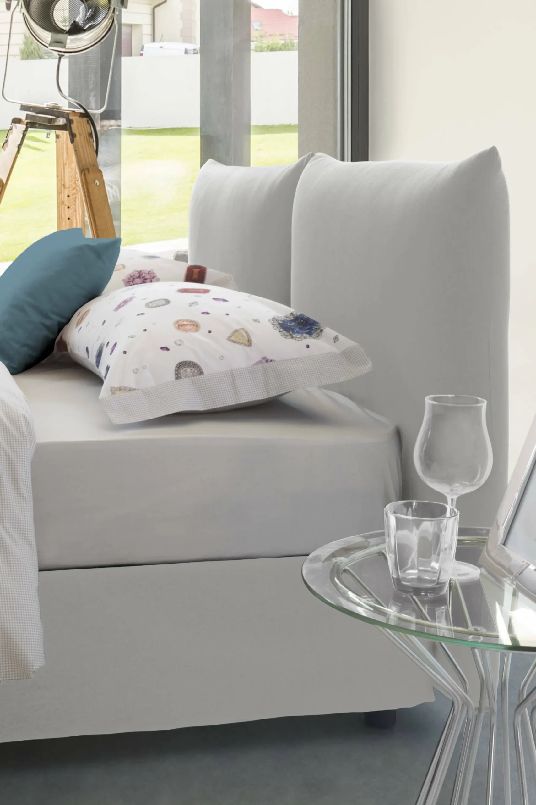 Letto matrimoniale Arcole, con materasso Cm 160x200 incluso,<Dmora Discount