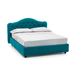 Letto matrimoniale Arex, Adatto a materasso Cm 160x190,<Dmora New