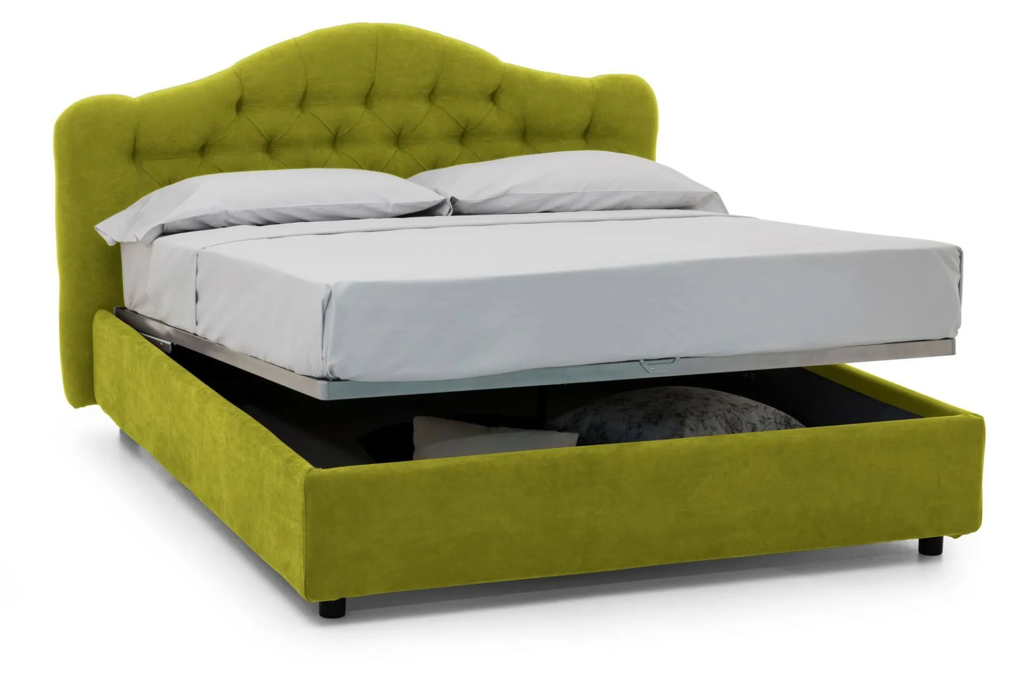 Letto matrimoniale Arex, Adatto a materasso Cm 160x190,<Dmora New