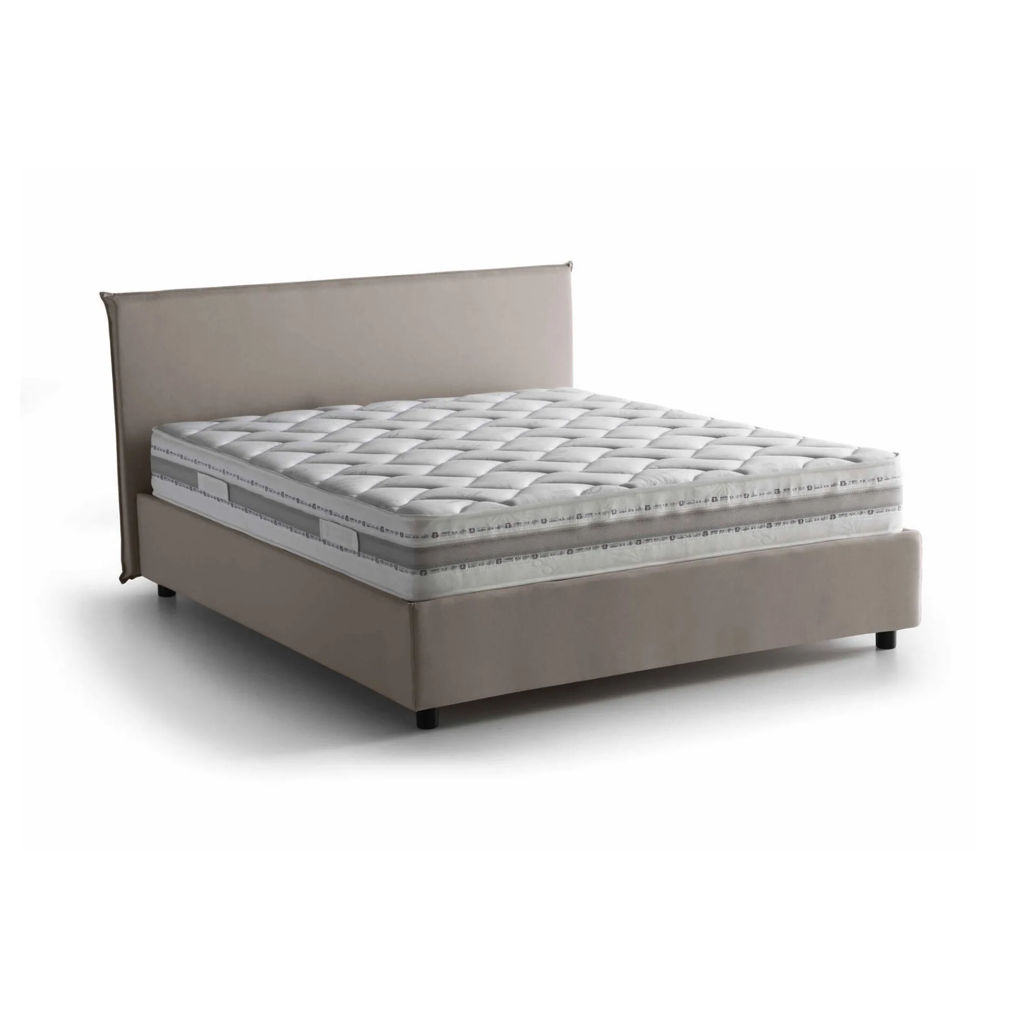 Letto matrimoniale Ariadni, con materasso Cm 160x200 incluso,<Dmora Sale